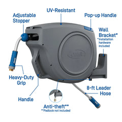 Orbit Auto-Retractable Garden Hose Reel - 100 ft x 5/8 in