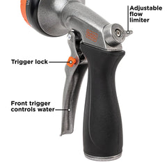BLACK+DECKER® 8-Pattern Zinc Front Trigger Nozzle