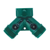 Plastic 2-Way Shut-Off Hose Y Adapter