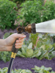 7-Pattern Metal Thumb Control Hose Nozzle with Swivel