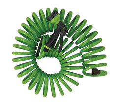 50 Foot Coil Hose with ABS threads and 8 Pattern Nozzle