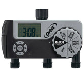 3 Outlet Hose Faucet Timer (2 Digital/1 Manual)