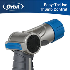 Orbit Adjustable Heavy-Duty Metal Thumb Control Nozzle