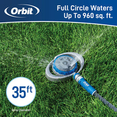 Orbit Metal 8-Pattern Turret Sprinkler