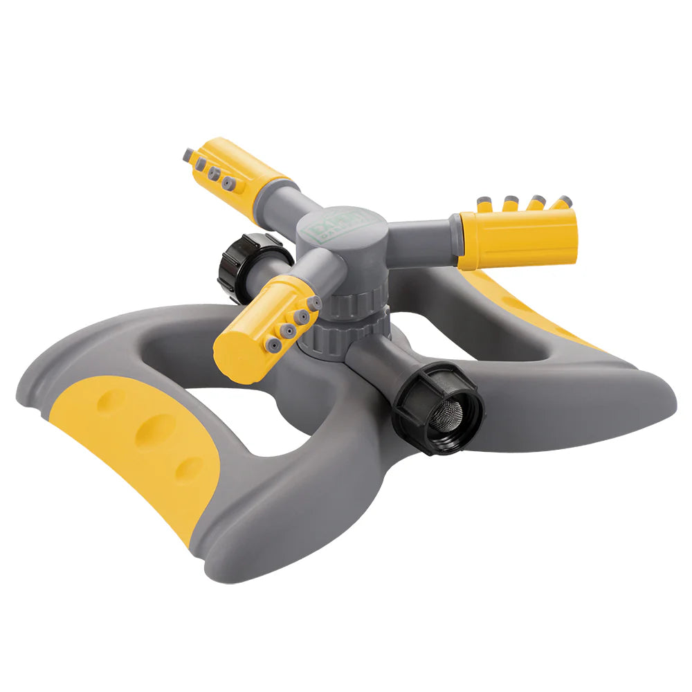 Plastic 3-Arm Spinning Sprinkler on Heavy-Duty Base