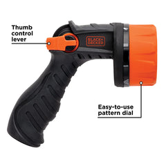 BLACK+DECKER® Heavy-Duty 10-Pattern Poly Thumb Control Nozzle