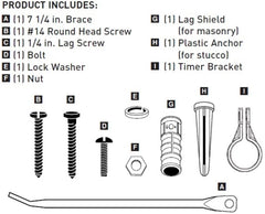 Hardware Kit, Digital 3 Outlet Timer