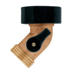 Brass Gooseneck Shut-Off Coupling