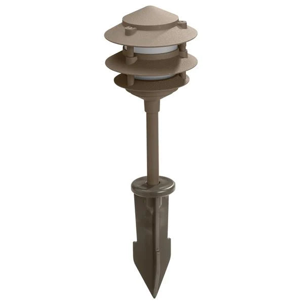 LED Aluminum Textured Bronze Landscape Path Light